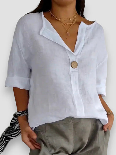 Tessa - Blouse Décontractée à Col en V