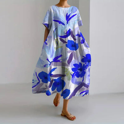 VALENTINA | Robe Fleurie d'Été avec Coupe Flatteuse et Liberté de Mouvement