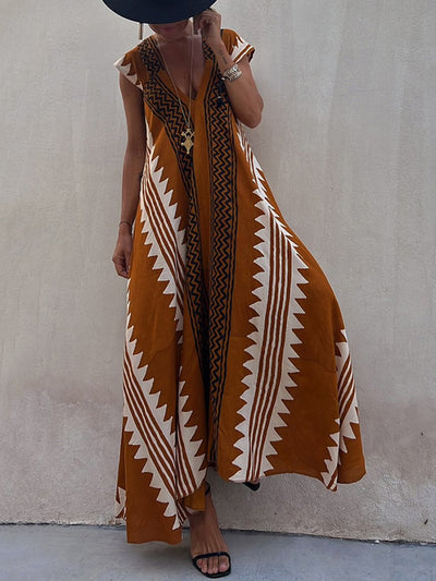 Boho™ | Robe sans manches à décolleté en V