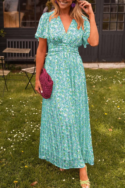 Pauline - Longue Robe à Motif Floral