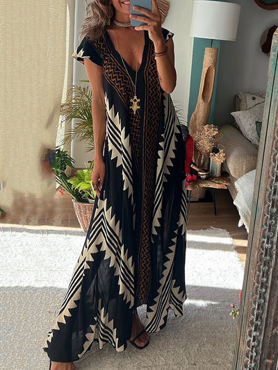 Boho™ | Robe sans manches à décolleté en V