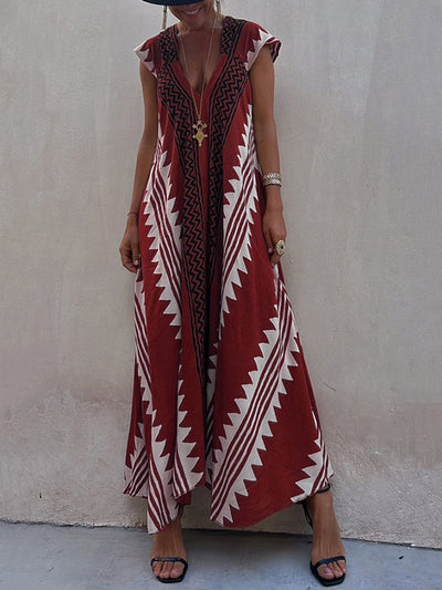 Boho™ | Robe sans manches à décolleté en V