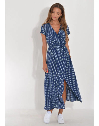 Suzanne - Élégante robe à décolleté en V