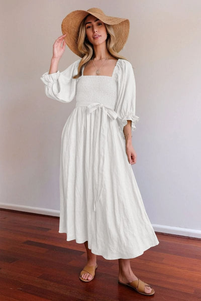 Tana | Robe française avec manches à volants
