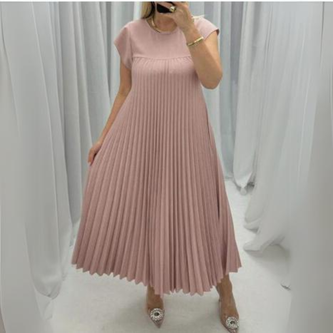 Seline® | Robe plissée légère et fraîche
