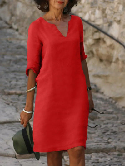 Saoirse™ - Robe à décolleté en V qui camoufle le ventre