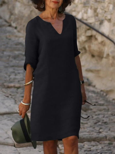 Saoirse™ - Robe à décolleté en V qui camoufle le ventre