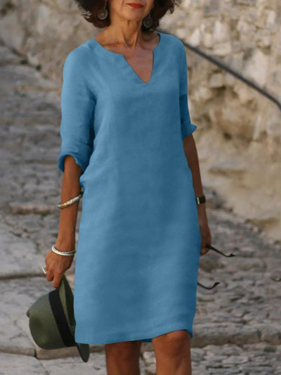 Saoirse™ - Robe à décolleté en V qui camoufle le ventre